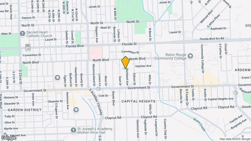 234 Richland Ave Map and Location Details