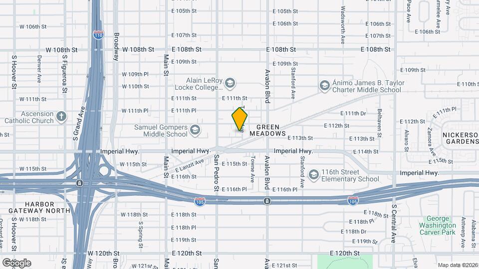 11227 Towne Ave Map and Location Details