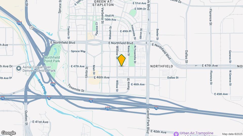 8652 E 47th Ave Map and Location Details