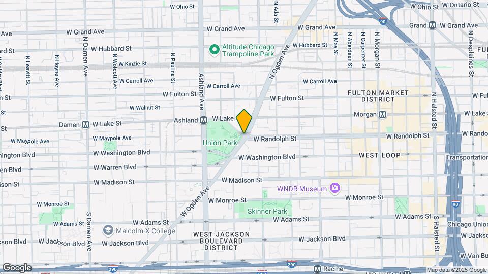 1439 W Randolph St Map and Location Details