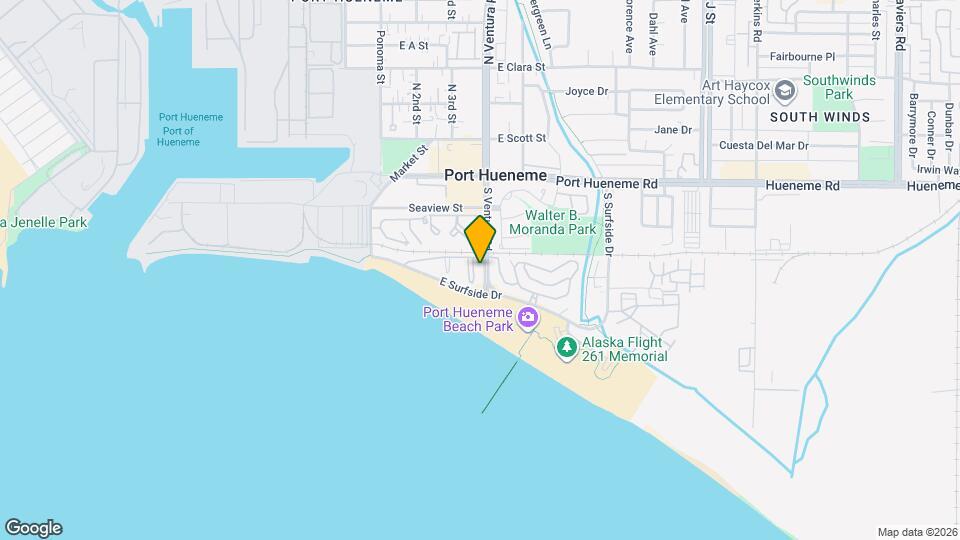 383 E Surfside Dr, Unit 101 Mapa y Detalles de la Ubicación