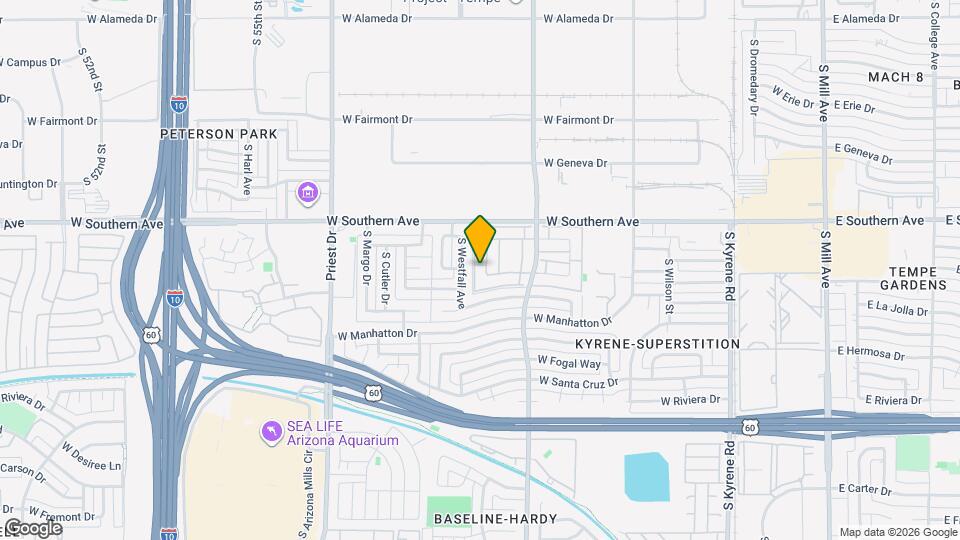 3340 S Parkside Dr, Unit Cozy Condo Map and Location Details