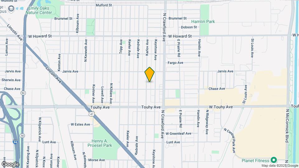 7323 N Karlov Ave Map and Location Details