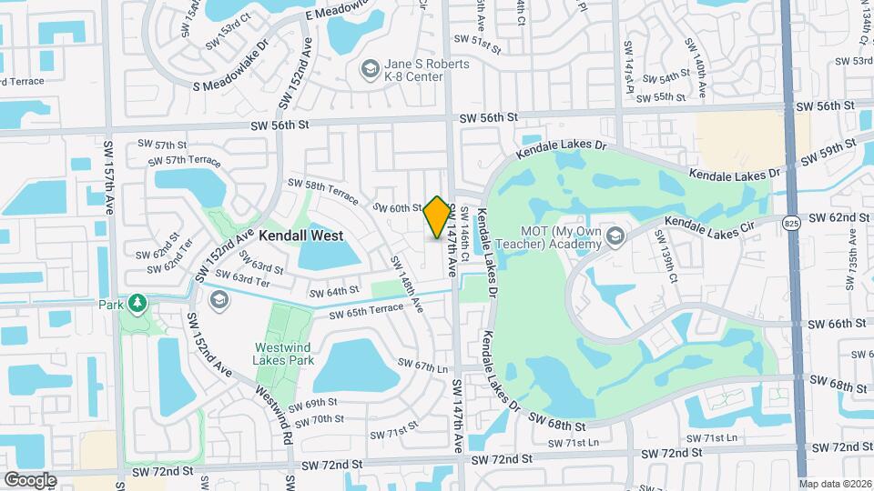 6134 SW 147th Ct Map and Location Details