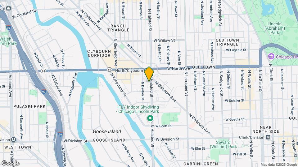 1528 N Halsted St, Unit C Map and Location Details