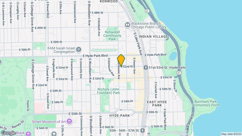 5203 S Dorchester Ave Map and Location Details