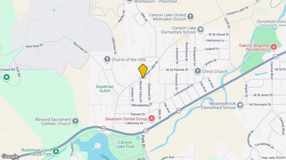 1920 Monte Vista Dr Map and Location Details