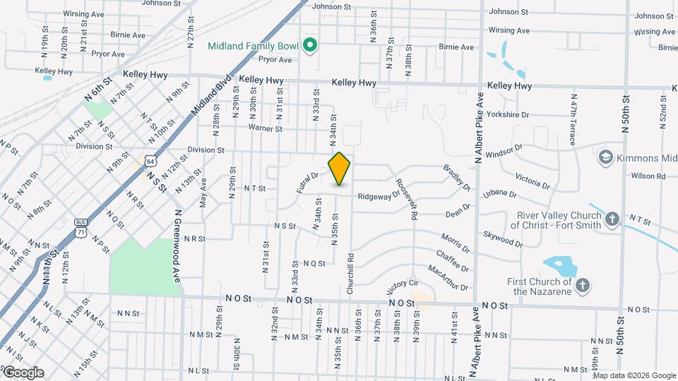 3505 Ridgeway Dr Map and Location Details