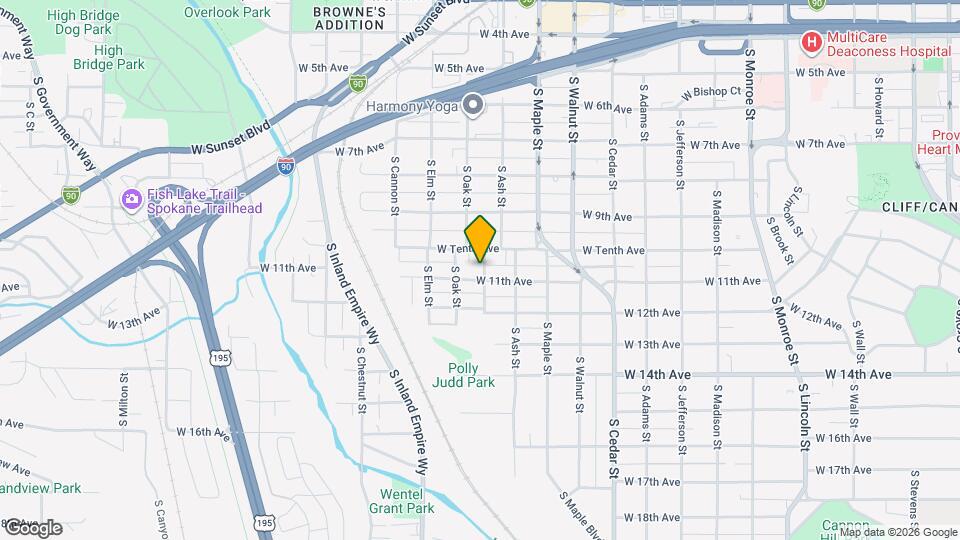 1728 W 11th Ave Map and Location Details