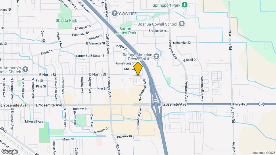 1390 E North St Map and Location Details