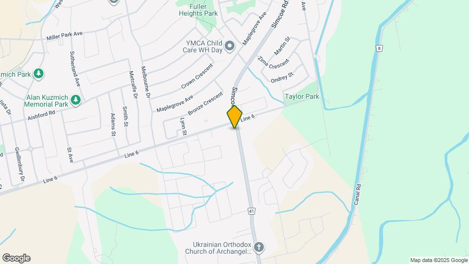 548 Simcoe Rd Map and Location Details