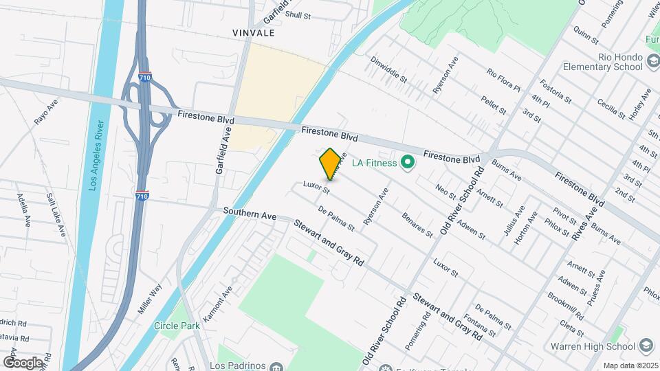 7103 Luxor St Map and Location Details