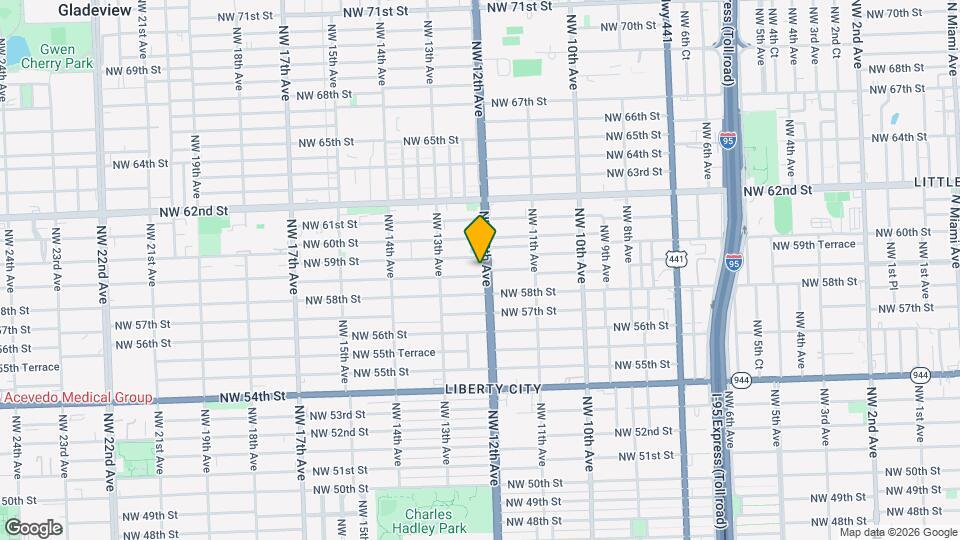 5842 NW 12th Ave Map and Location Details