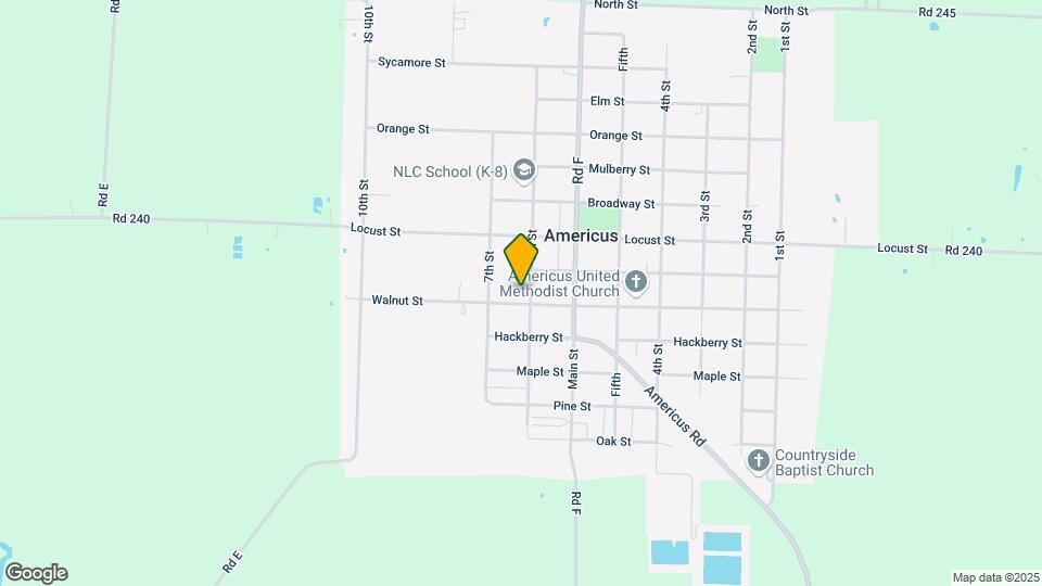 Americus Apartments Map and Location Details