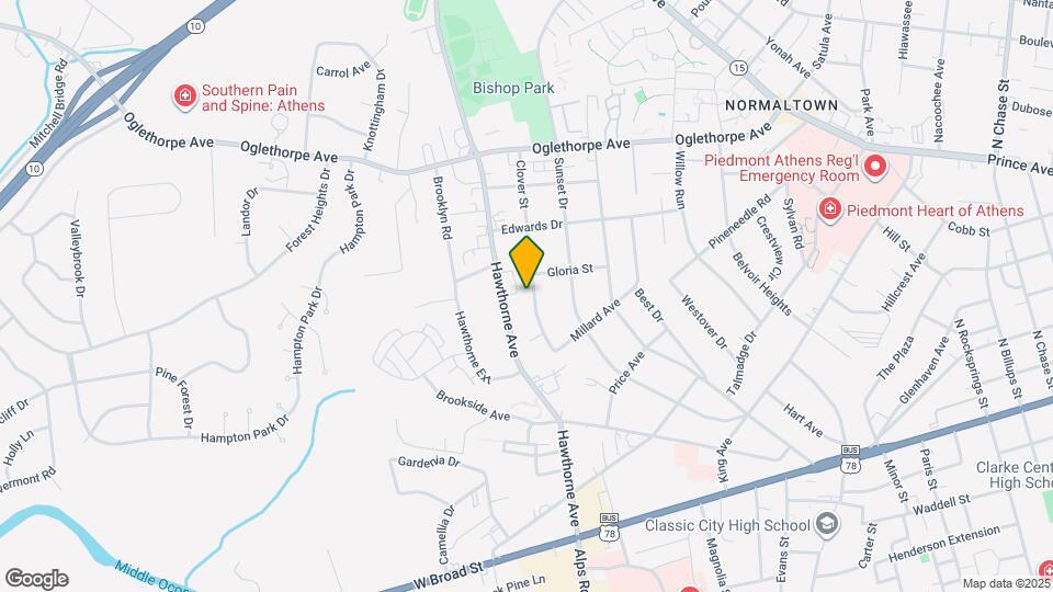 430 Clover St Map and Location Details