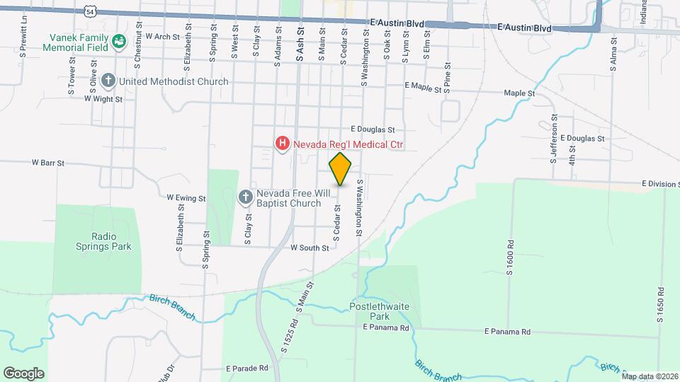 925 S Cedar St Map and Location Details