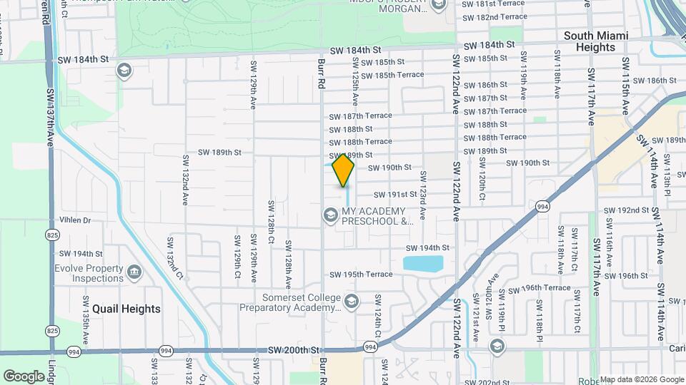 12651 SW 191st St Map and Location Details