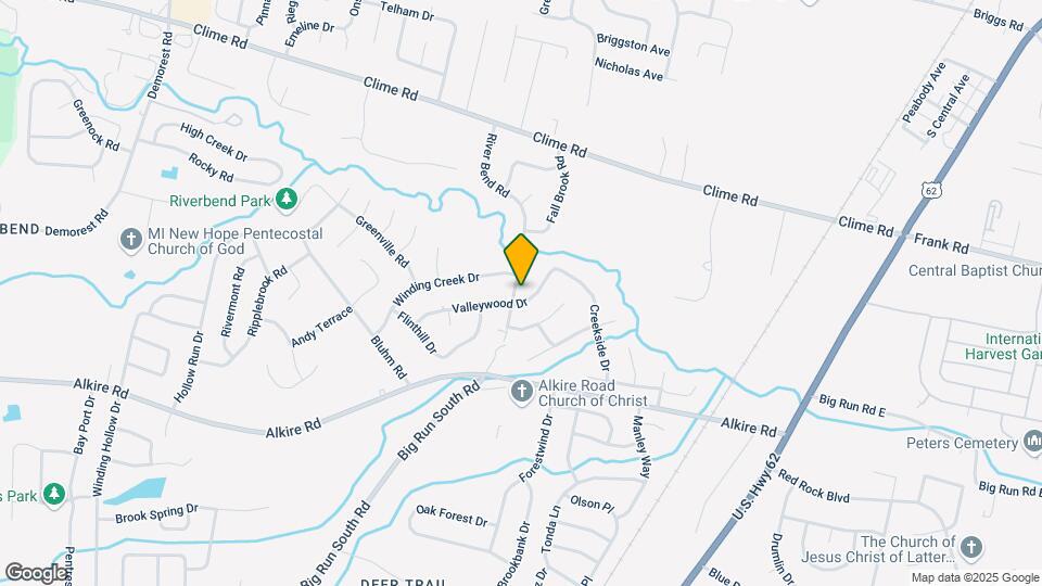 1726 River Bend Rd Map and Location Details