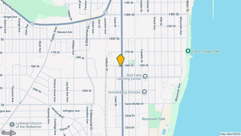 1808 Racine St Map and Location Details