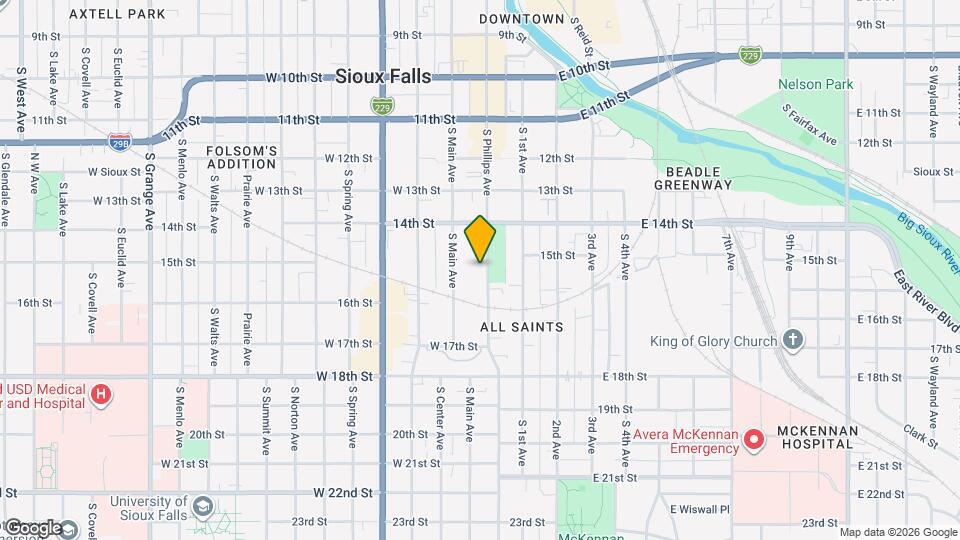 709 S Phillips Ave, Unit ParkView on Phillips 1 Map and Location Details