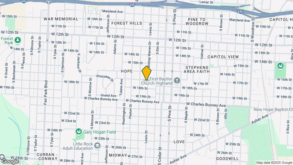 4201 W 17th St Map and Location Details