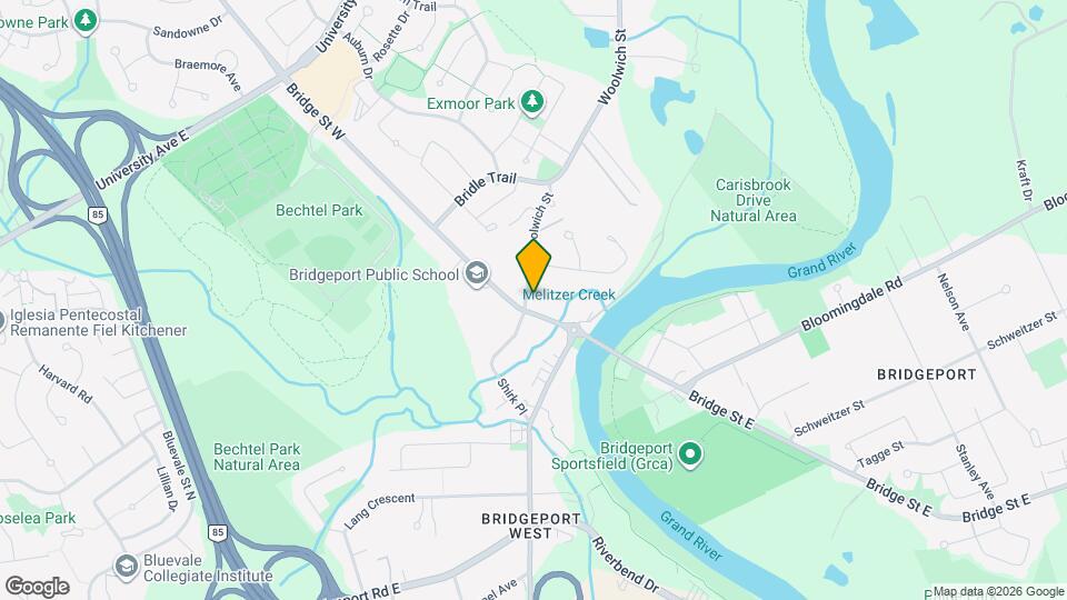 205 Bridge St W Map and Location Details