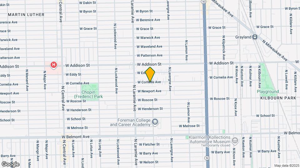 5105 W Cornelia Ave, Unit 1 Map and Location Details