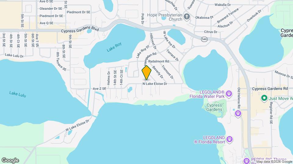 1881 N Lake Eloise Dr Mapa y Detalles de la Ubicación