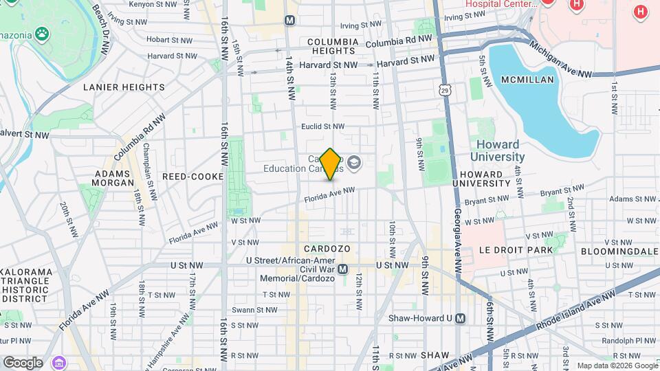 1300 Belmont St NW Map and Location Details