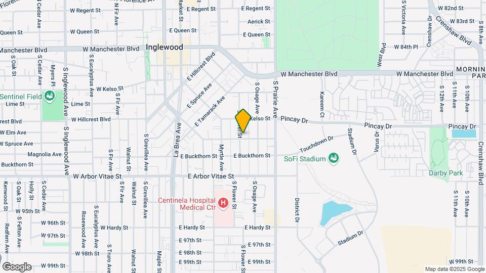 1101 La Brea Dr Mapa y Detalles de la Ubicación