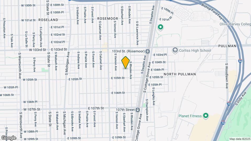 10431 S Eberhart Ave Map and Location Details