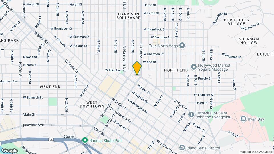 1501 W Fort St Mapa y Detalles de la Ubicación