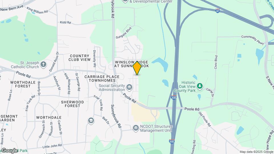 3413 Oak Pass Dr Mapa y Detalles de la Ubicación