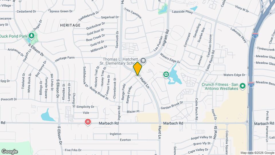 1222 Hunters Plane Map and Location Details