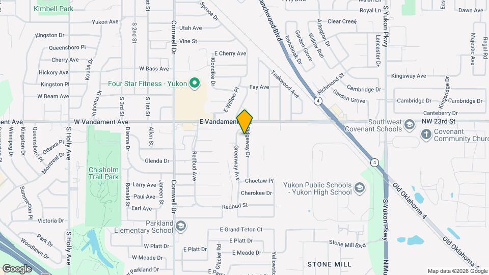 1717 Ridgeway Dr Map and Location Details
