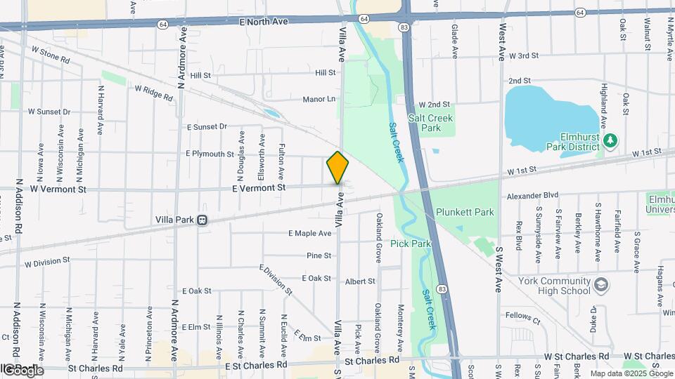 335 E Vermont St Map and Location Details