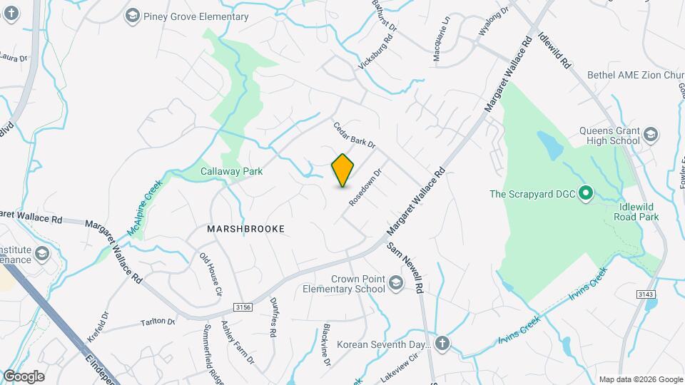 3800 Broomstraw Ct Mapa y Detalles de la Ubicación