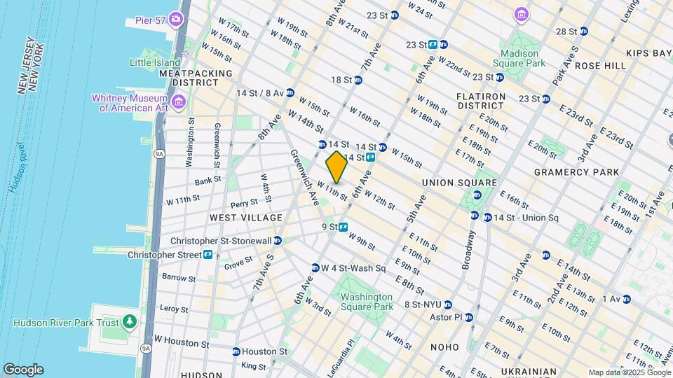 125 W 11th St, Unit 2B Map and Location Details