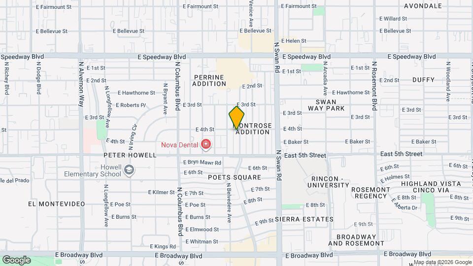 661 N Desert Ave Map and Location Details