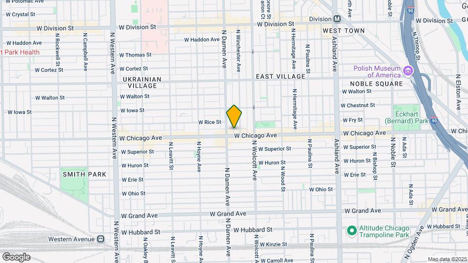 1944 W Chicago Ave, Unit #3 Map and Location Details