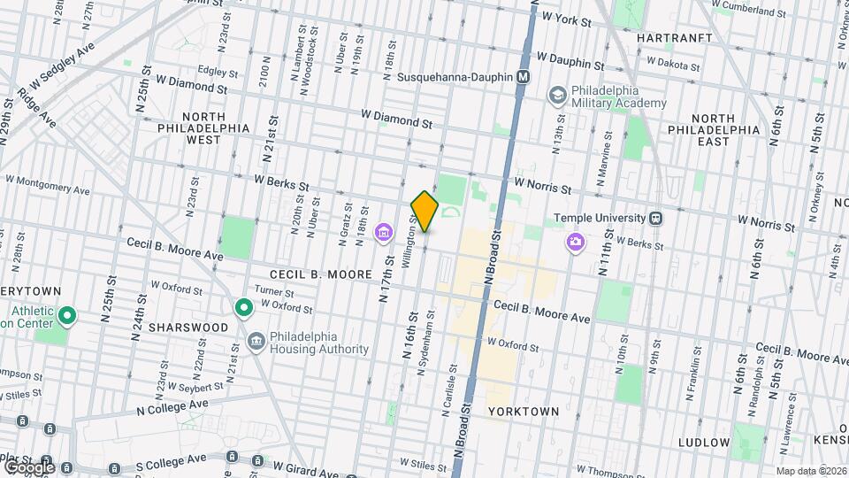 1814 N 16th St Map and Location Details