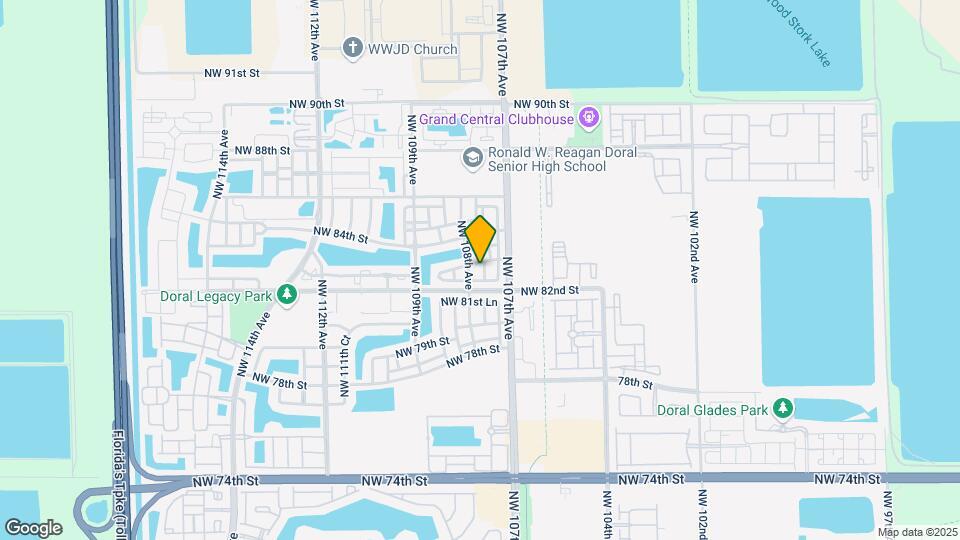 8244 NW 107th Path Map and Location Details