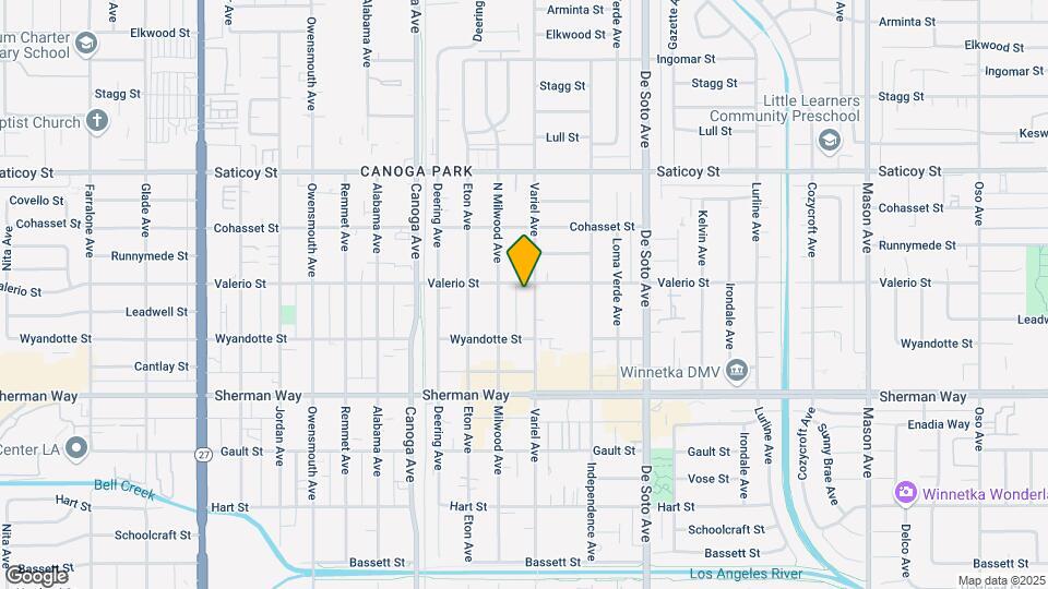 7351 Variel Ave Map and Location Details
