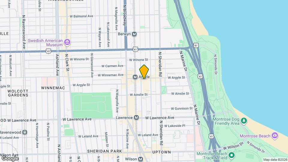 1067 W Argyle St, Unit 2F Map and Location Details