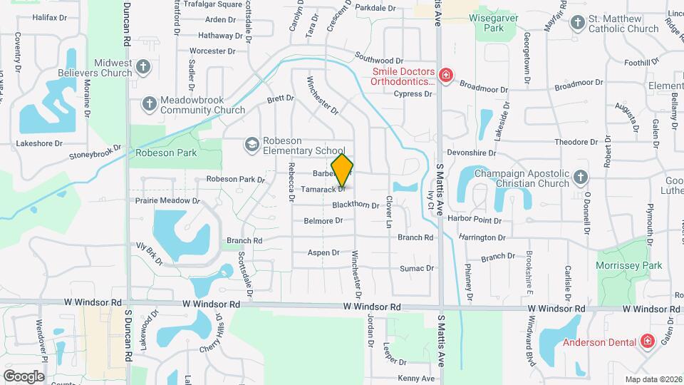 2205 Tamarack Dr Map and Location Details