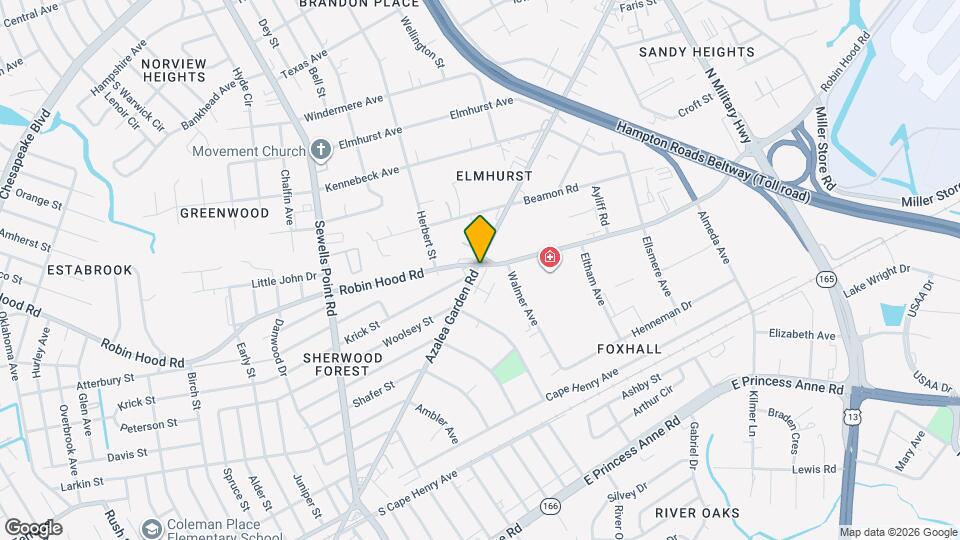 2694 Azalea Garden Rd Map and Location Details