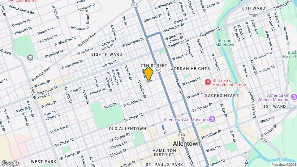 443 N 8th St Map and Location Details