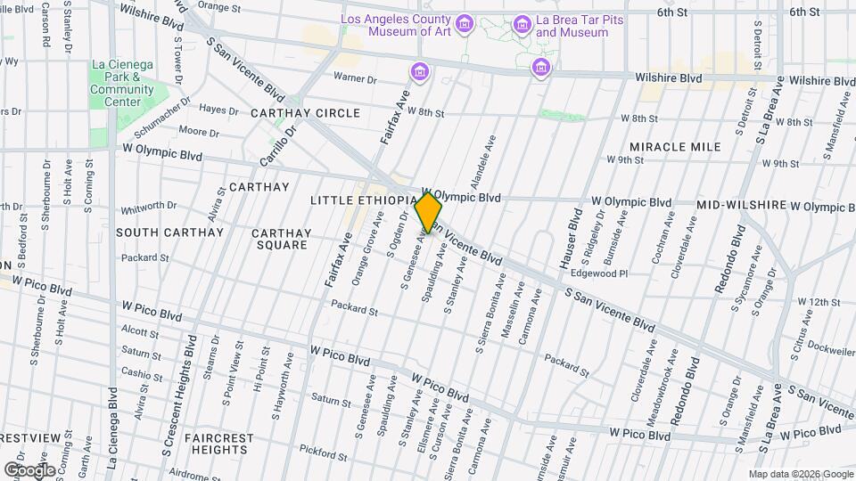 1050 S Genesee Ave, Unit 1050 Map and Location Details