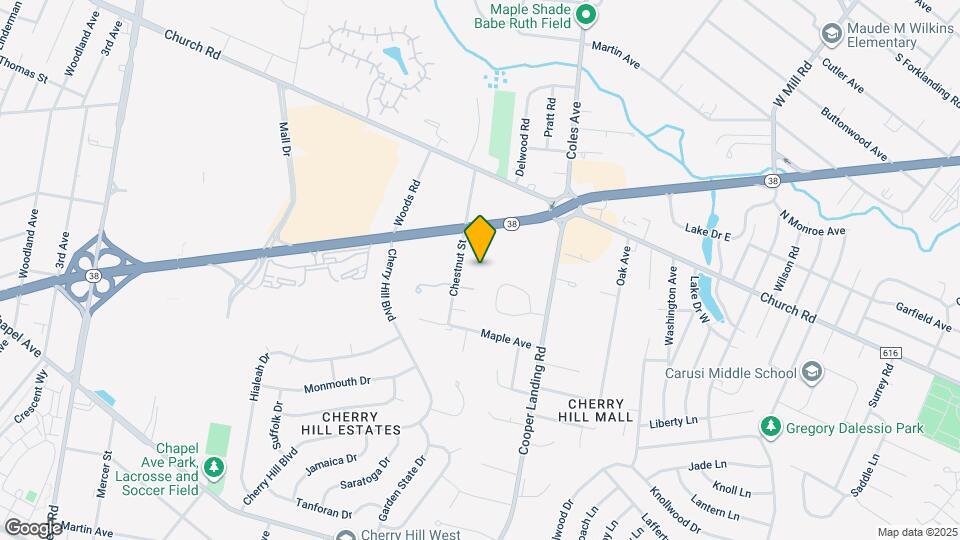 614 Chestnut St Map and Location Details