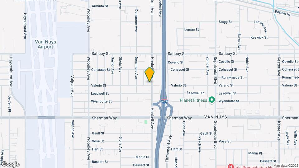 15701 Valerio St Map and Location Details
